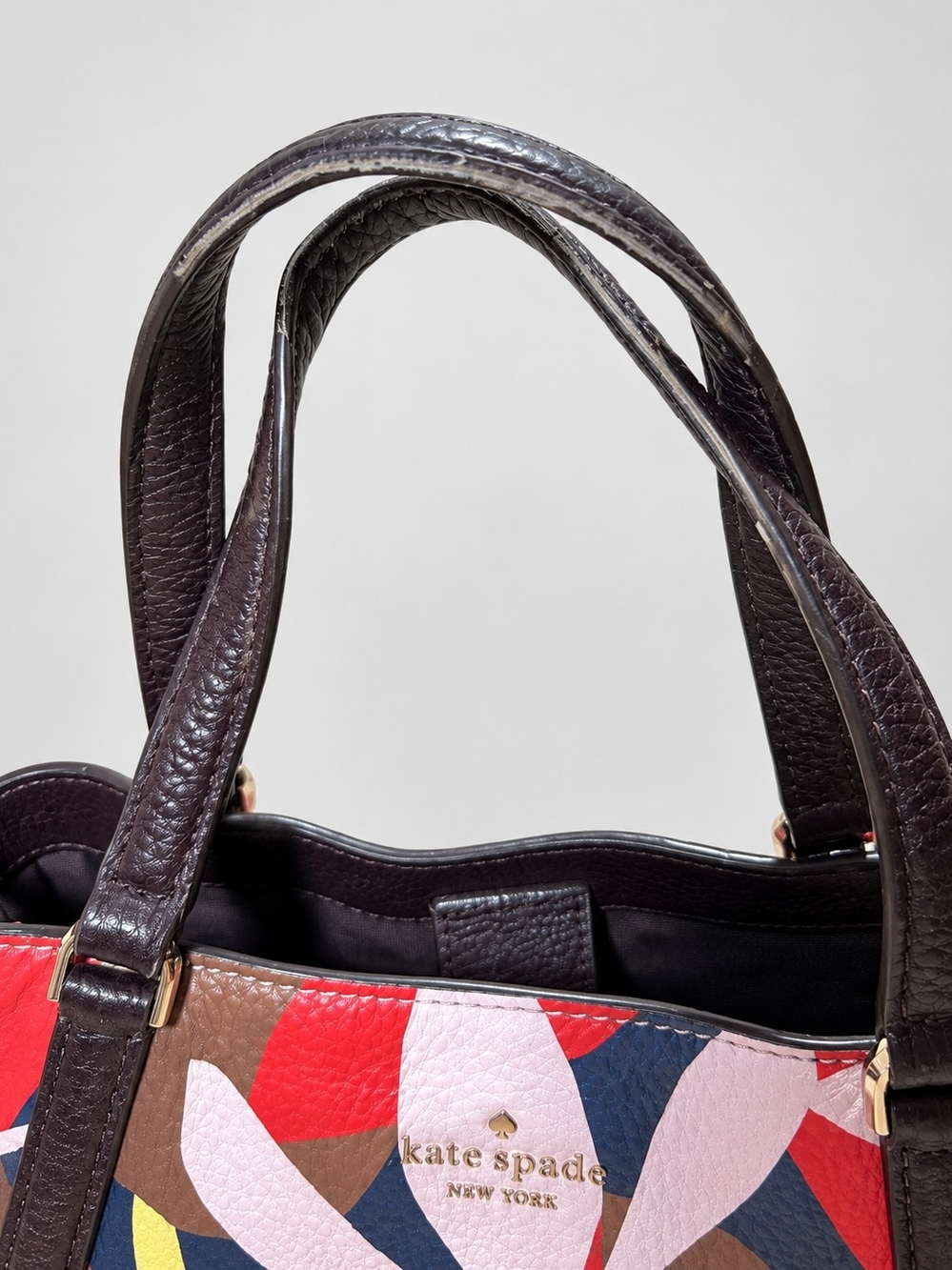 Kate Spade New York Multicolor Floral Leaf Print Tote Bag - Picture 11 of 12